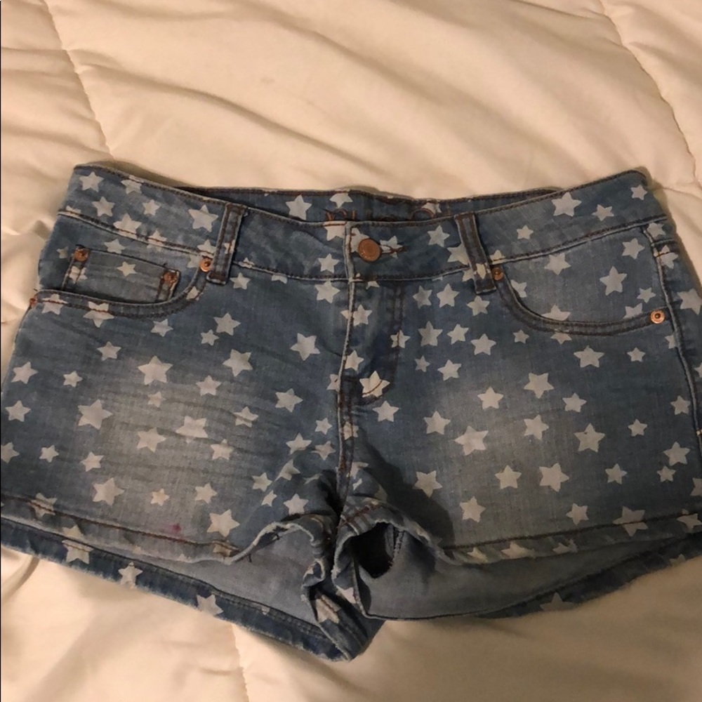 Denim shorts